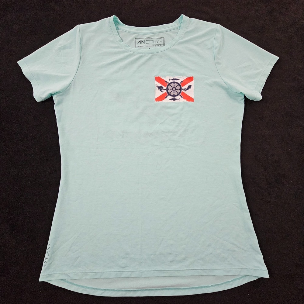 Saints & Sails Fishing Tournament North Palm Beach FL Blue T-Shirt Women's S